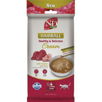 Produktbild von Farmina N&D Quinoa Hairball Cremiger Katzen-Snack mit Huhn und Thunfisch 60 g
