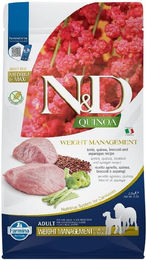 Farmina N&D Quinoa Hund Adult Weight Management Lamm Brokoli Spargel Mittlere und Große Rassen 2,5 kg – Bild 1 von 2