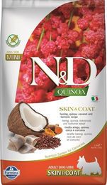 Farmina N&D Quinoa Hundefutter Adult Mini Hering und Kokosnuss getreidefrei glutenfrei hypoallergen 2.5 kg - 2,5 kg – Bild 1 von 8