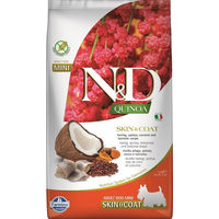 Produktbild von Farmina N&D Quinoa Hundefutter Adult Mini Hering und Kokosnuss getreidefrei glutenfrei hypoallergen 2.5 kg - 2,5 kg