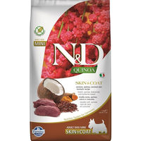 Produktbild von Farmina N&D Quinoa Hundefutter Skin & Coat Adult Mini Hirsch und Kokosnuss getreidefrei glutenfrei 2,5 kg - 2,5 kg