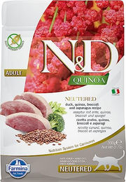 Produktbild von Farmina N&D Quinoa Katzenfutter Adult Ente Getreidefrei ohne Mais 300 g - 300 g