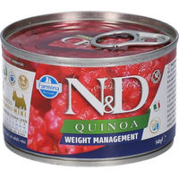 Produktbild von Farmina N&D Quinoa Nassfutter Hund Adult Mini Gewichtskontrolle Lamm oder Fisch 140 g - 140 g