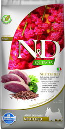 Farmina N&D Quinoa Neutered Adult Mini Hundefutter Ente Broccoli Spargel getreidefrei glutenfrei 7 kg - 7 kg – Bild 1 von 5