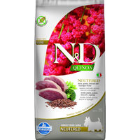 Produktbild von Farmina N&D Quinoa Neutered Adult Mini Hundefutter Ente Broccoli Spargel getreidefrei glutenfrei 7 kg - 7 kg