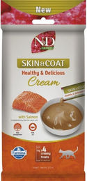 Farmina N&D Quinoa Skin Coat Lachs Creme Paste für erwachsene Katzen zur Unterstützung von Haut und Fell 60g – Bild 1 von 1