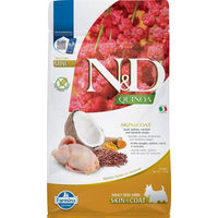 Produktbild von Farmina N&D Quinoa Skin & Coat Mini Trockenfutter Wachtel & Kokosnuss für Hunde Adult 800 g