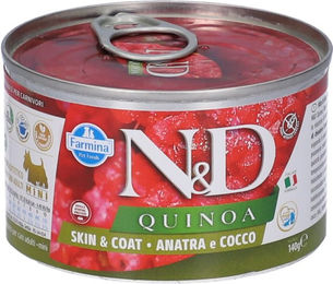 Farmina N&D Quinoa Skin & Coat Nassfutter Hund Adult Mini Getreidefrei Monoprotein 140g – Bild 1 von 4