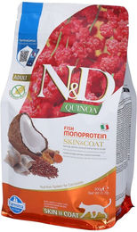 Farmina N&D Quinoa Skin & Coat Trockenfutter Hering für Katzen Adult getreidefrei und glutenfrei – Bild 1 von 3