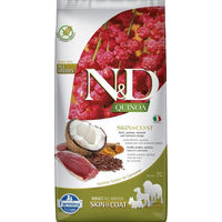 Produktbild von Farmina N&D Quinoa Trockenfutter Ente Skin & Coat für Hunde Adult getreidefrei glutenfrei monoprotein
