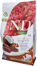 Farmina N&D Quinoa Trockenfutter Hirsch für Hunde Adult Mittelgroße und Große Rassen Getreidefrei Glutenfrei Monoprotein Haut und Fell sowie Gelenke 2500g – Bild 1 von 2