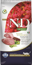 Farmina N&D Quinoa Trockenfutter Katze Adult Lamm und Hering zur Gewichtskontrolle 5 kg - 2 x 5 kg – Bild 1 von 11