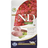 Produktbild von Farmina N&D Quinoa Weight Management Katzenfutter Adult Lamm mit Brokkoli und Spargel 1,5 kg - 1,5 kg