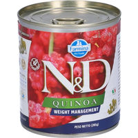 Produktbild von Farmina N&D Quinoa Weight Management Nassfutter Hund Adult mit Gewichtskontrolle und Gelenk-Supplement 285 g - 285 g
