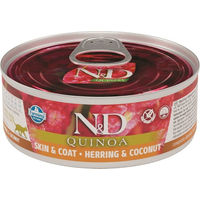 Produktbild von Farmina N&D Skin & Coat Katzen Nassfutter Hering & Kokosnuss Adult Pastete 80g - 80 g