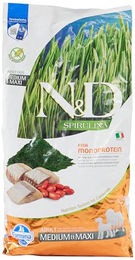 Farmina N&D Spirulina Adult Hundetrockenfutter Medium & Maxi Hering Getreidefrei 7 kg - 7 kg – Bild 1 von 9