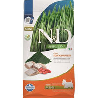 Produktbild von Farmina N&D Spirulina Adult Mini Hundefutter Hering und Wolfberry getreidefrei 800 g