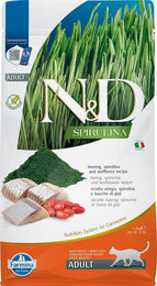 FARMINA N&D Spirulina Katzenfutter Adult Hering & Wolfberry Getreidefrei 1,5 kg - 1,5 kg – Bild 1 von 9