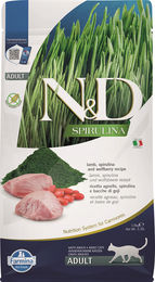 Produktbild von Farmina N&D Spirulina Katzenfutter Adult Lamm und Hering Getreidefrei 50g