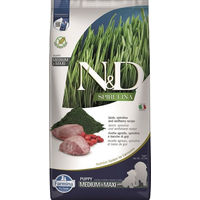Produktbild von FARMINA N&D Spirulina Welpenfutter Medium & Maxi Lamm mit Goji-Beeren Getreidefrei 7 kg - 7 kg