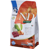 Produktbild von Farmina N&D Trockenfutter Hirsch und Ente für Katzen Adult getreidefrei und glutenfrei