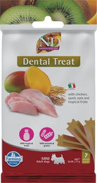 Produktbild von Farmina N&D Tropical Selection Dental Treat Chicken Mini Zahnpflege-Leckerlis für kleine Hunde mit hohem Fleischanteil 60 g - 60 g