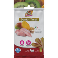 Produktbild von Farmina N&D Tropical Selection Dental Treat Chicken Mini Zahnpflege-Leckerlis für kleine Hunde mit hohem Fleischanteil 60 g - 60 g