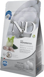 Farmina N&D White Hund Adult Medium Maxi Monoprotein Fisch Barsch Spirulina Fenchel 2 kg – Bild 1 von 2