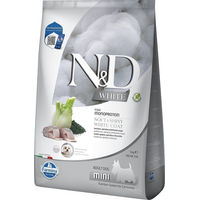 Produktbild von Farmina N&D White Hund Adult Mini Fisch mit Wolfsbarsch, Spirulina und Fenchel 5 kg - 5 kg