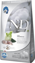 Farmina N&D White Hundetrockenfutter Adult Medium/Maxi mit Fisch, Barsch, Spirulina und Fenchel, hypoallergen, 7 kg - 7 kg – Bild 1 von 3