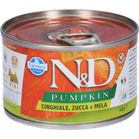 Produktbild von Farmina N&D Wildschwein Kürbis & Apfel Nassfutter Hund Adult Mini Getreidefrei 140 g - 140 g