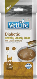 Farmina Vet Life Cat Diabetic cremiger Snack mit Huhn und Thunfisch für erwachsene Katzen zur Blutzuckerregulierung 60g – Bild 1 von 1