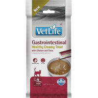 Produktbild von Farmina Vet Life Cat Gastrointestinal Schleck-Snack Paste mit Huhn und Thunfisch für erwachsene Katzen zur Unterstützung der Magen-Darm-Verdauung 60g