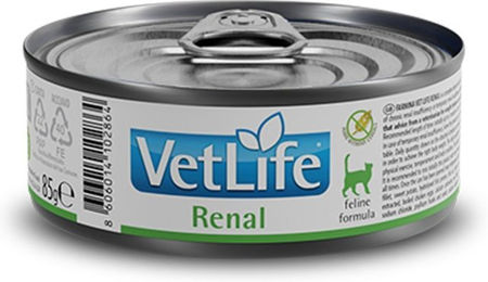 Produktbild von Farmina Vet Life Cat Renal Katzenfutter 12x85g