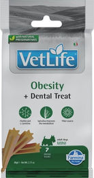 Produktbild von Farmina Vet Life Dental Treat Obesity Mini Zahnpflege-Snack für kleine Hunde Light 60 g