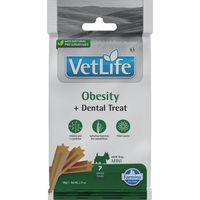 Produktbild von Farmina Vet Life Dental Treat Obesity Mini Zahnpflege-Snack für kleine Hunde Light 60 g