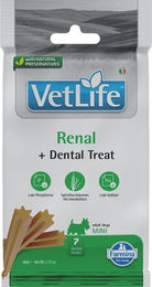 Produktbild von Farmina Vet Life Dental Treat Renal Mini Zahnpflege-Leckerlis für kleine Hunde 60 g