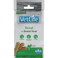 Produktbild von Farmina Vet Life Dental Treat Renal Mini Zahnpflege-Leckerlis für kleine Hunde 60 g