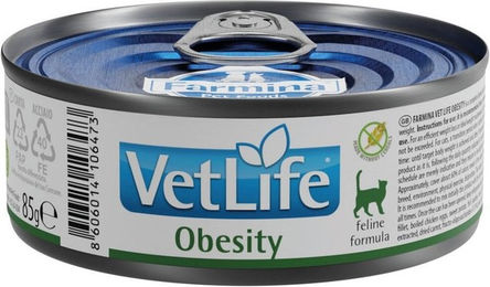 Farmina Vet Life Obesity Pastete Katzenfutter Diätfutter für erwachsene Katzen zur Gewichtskontrolle 85g – Bild 1 von 2