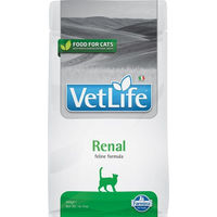 Produktbild von Farmina Vet Life Renal Trockenfutter für Katzen Adult zur Unterstützung der Nierenfunktion 2 kg - 3 x 2 kg