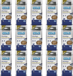 Farmina Vet Life UltraHypo Cremiger Katzen-Snack mit Lachs und hydrolisiertem Protein für Katzen mit empfindlicher Verdauung 15x60 g – Bild 1 von 1