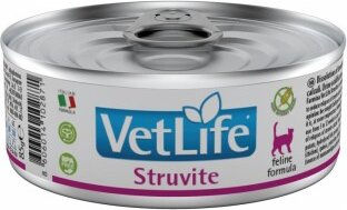 Produktbild von Farmina VetLife Natural Struvite Diätfutter Nassfutter für Katzen 12x85g - 12 x 85 g