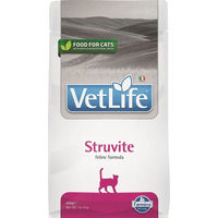 Produktbild von Farmina VetLife Struvite Trockenfutter Diätfutter für erwachsene Katzen zur Unterstützung der Harnwege 3 x 400 g - 400 g