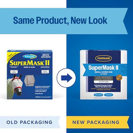 Farnam SuperMask II Fliegenmaske für Pferde Araber Größe in Bunt – Bild 1 von 8