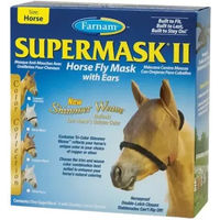 Produktbild von Farnam Supermask II Fliegenmaske ohne Ohrenschutz Braun XL