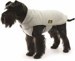 Fashion Dog Fleece-Hundemantel für den Winter in Grau 75 cm – Bild 1 von 3