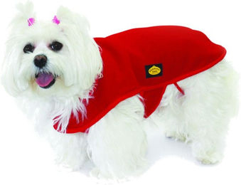 Fashion Dog Fleece-Hundemantel für den Winter in Rot 70 cm – Bild 1 von 3