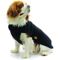 Produktbild von Fashion Dog Fleece-Hundemantel für den Winter in Schwarz 47 cm