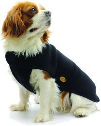 Fashion Dog Fleece-Hundemantel für den Winter in Schwarz 80 cm – Bild 1 von 3