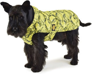 Fashion Dog gesteppter Regenmantel für Hunde aus Nylon in Gelb wasserdicht – Bild 1 von 3